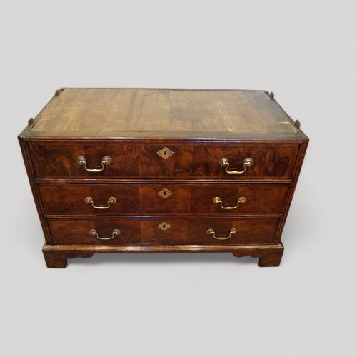 fig 7. George III walnut chest in 2 parts