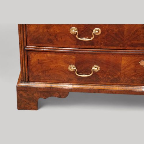 fig 8. George III walnut chest in 2 parts
