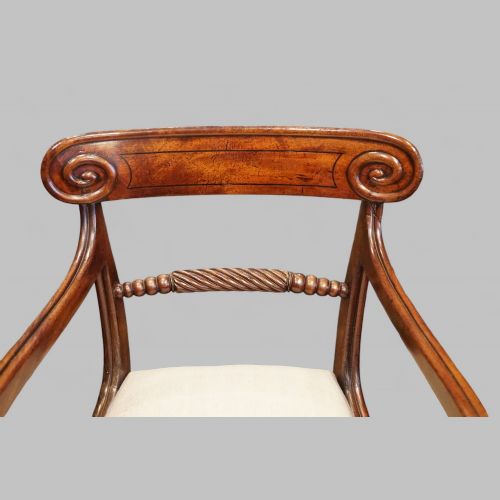 fig 2. Regency mahogany desk chair
