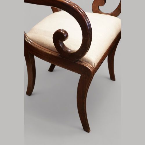 fig 3. Regency mahogany desk chair
