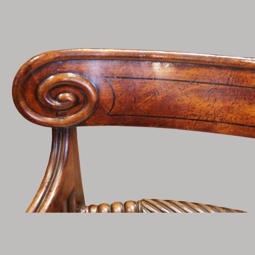 fig 4. Regency mahogany desk chair