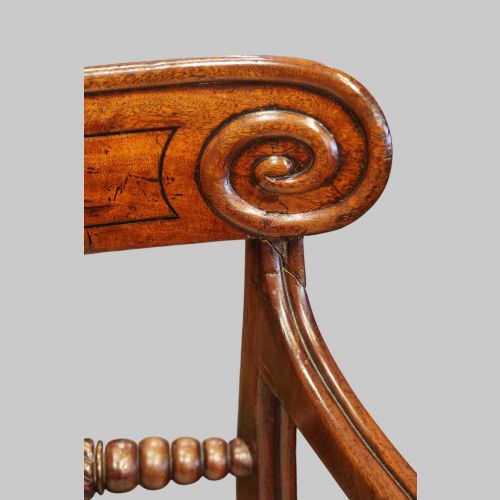 fig 5. Regency mahogany desk chair