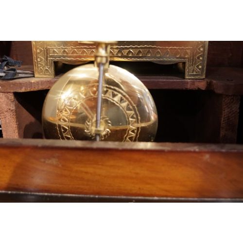 fig 7. Regency brass inlaid bracket clock