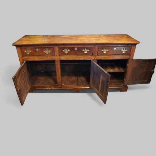 fig 4. Antique oak cupboard dresser base