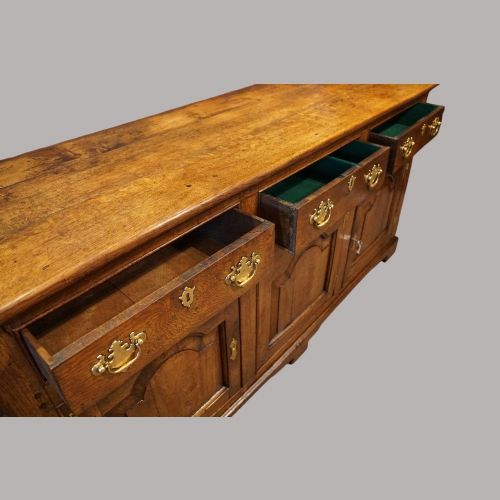 fig 5. Antique oak cupboard dresser base