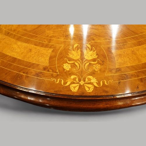 fig 4. Victorian walnut marquetry dining table