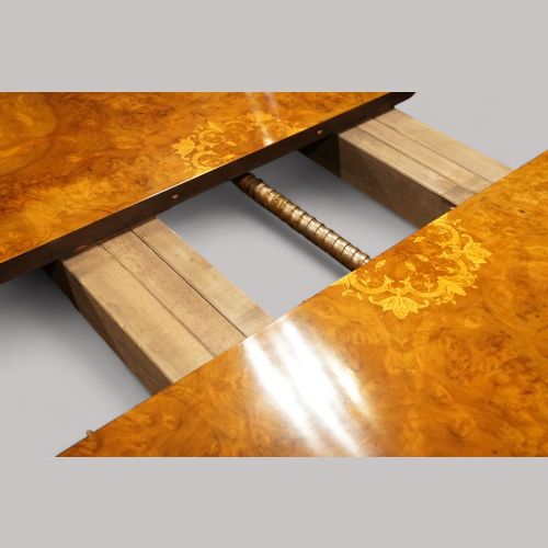 fig 8. Victorian walnut marquetry dining table
