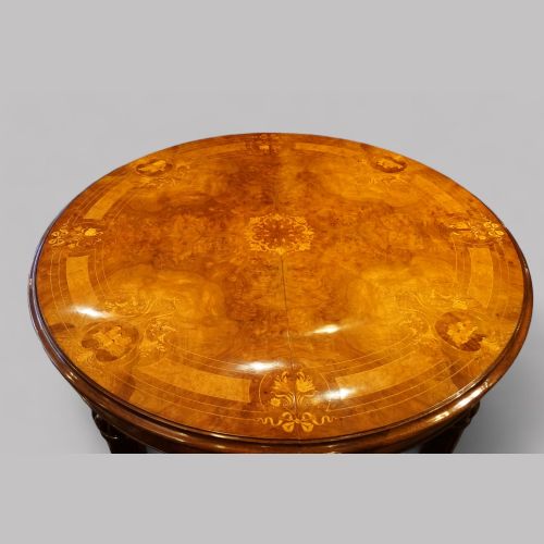fig 10. Victorian walnut marquetry dining table