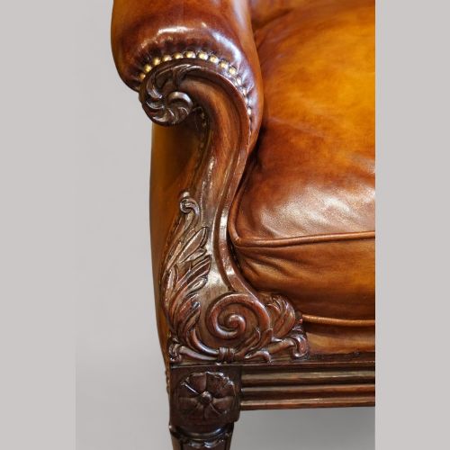 fig 1. William IV rosewood easy chair