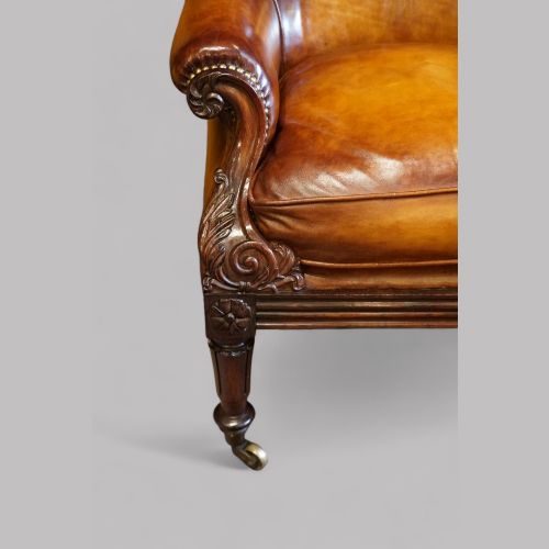 fig 2. William IV rosewood easy chair