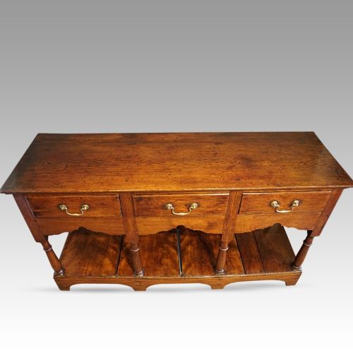 fig 1. Antique oak dresser base
