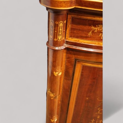 fig 1. Victorian inlaid mahogany display cabinet