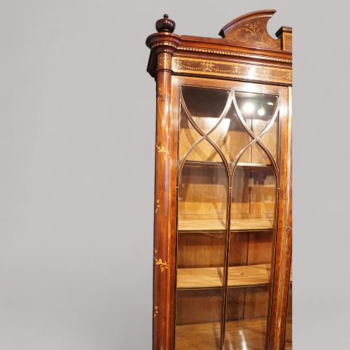 fig 3. Victorian inlaid mahogany display cabinet