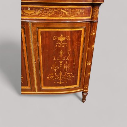 fig 5. Victorian inlaid mahogany display cabinet