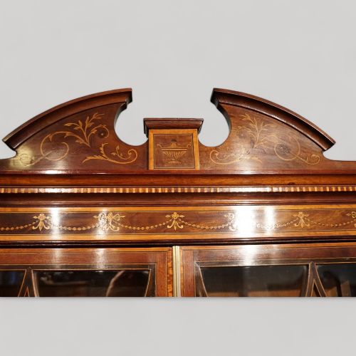 fig 10. Victorian inlaid mahogany display cabinet