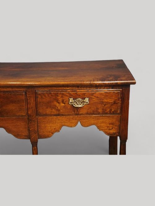 fig 1. Antique oak cottage dresser base