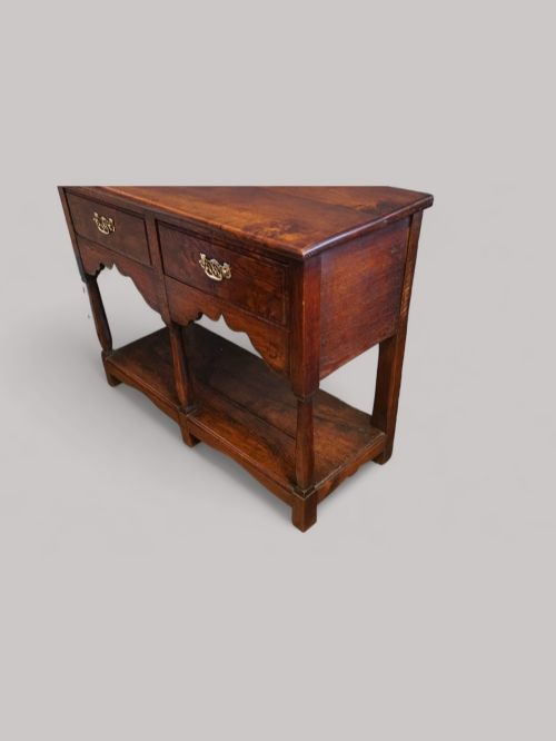 fig 9. Antique oak cottage dresser base