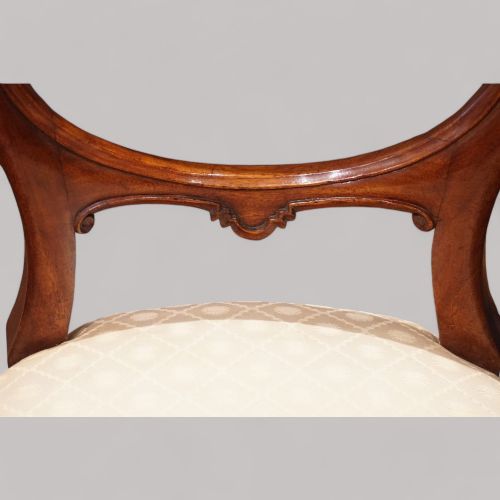 fig 1. Set of 8 Victorian balloon back dining chairs