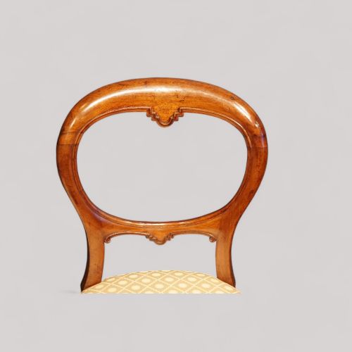 fig 2. Set of 8 Victorian balloon back dining chairs