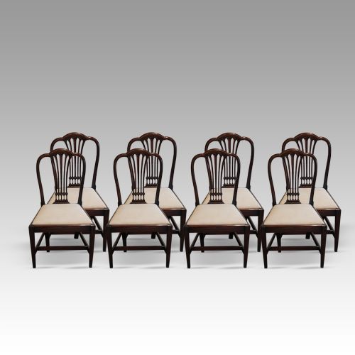 Set of 8 Georgian Style Dining Chairs