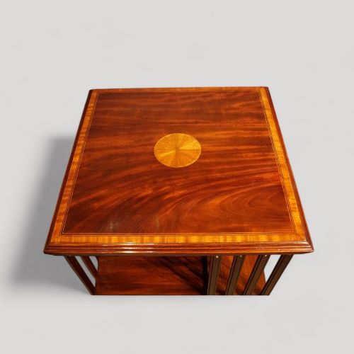 fig 6. Edwardian inlaid revolving bookcase