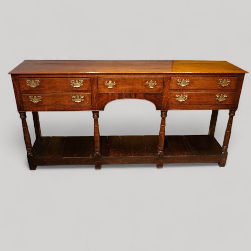 Antique Oak Pot Board Dresser Base