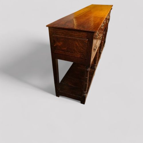 fig 5. Antique oak pot board dresser base