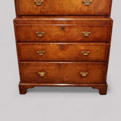 fig 1. Antique walnut chest on chest
