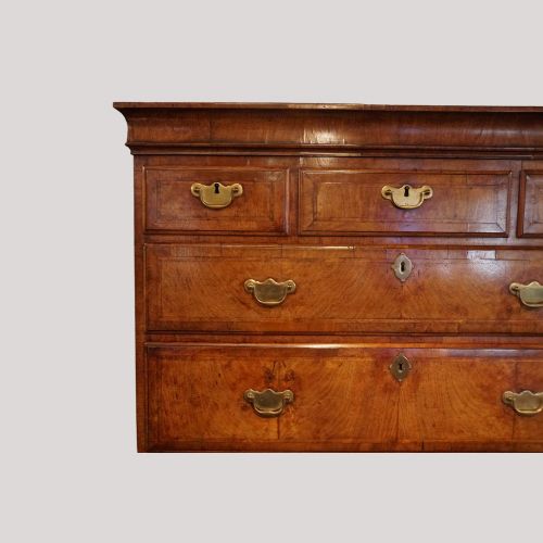 fig 5. Antique walnut chest on chest