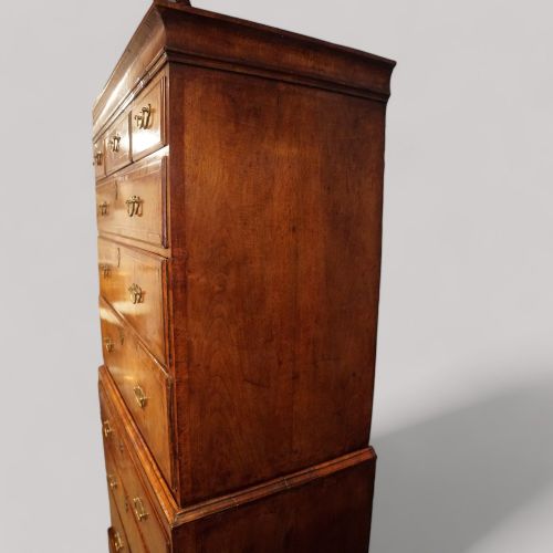 fig 8. Antique walnut chest on chest