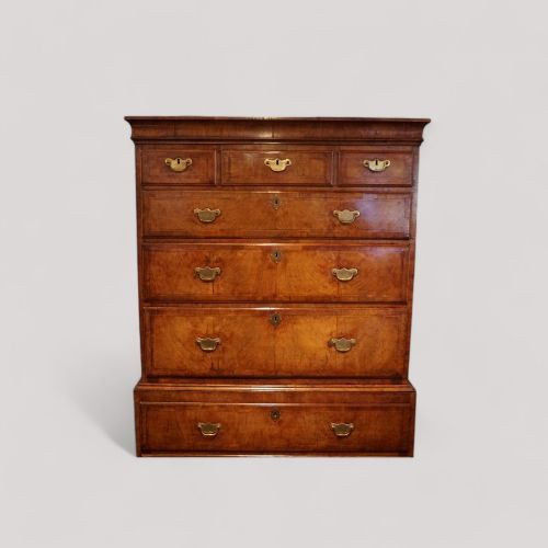 fig 9. Antique walnut chest on chest