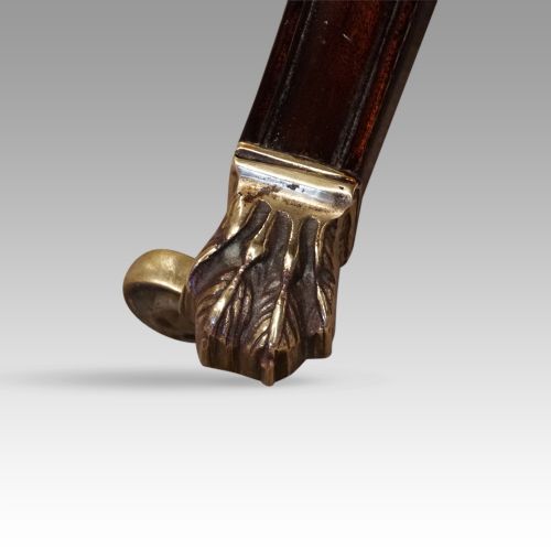 fig 2. Regency style mahogany triple pillar table