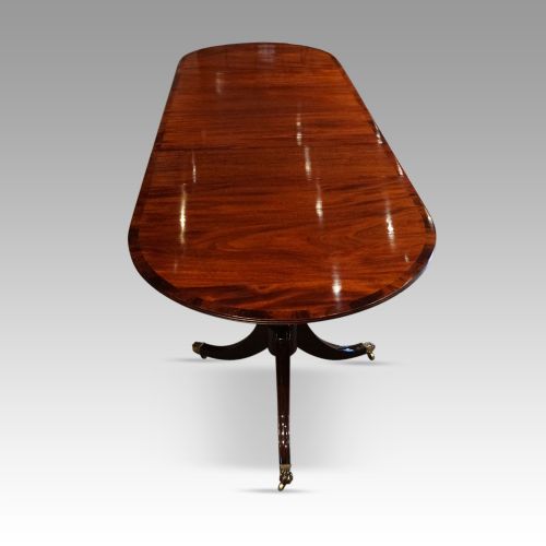 fig 4. Regency style mahogany triple pillar table
