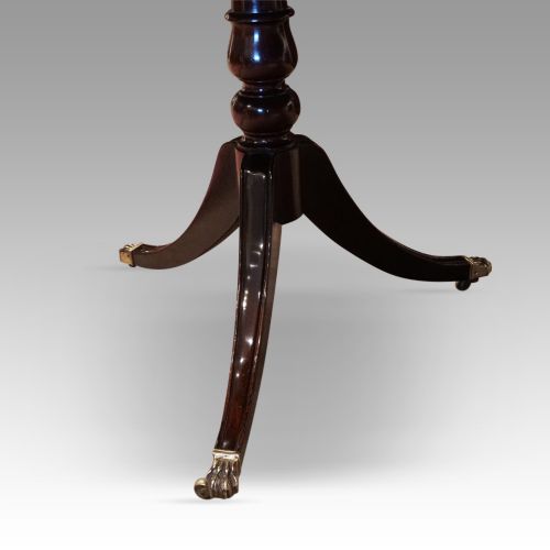 fig 5. Regency style mahogany triple pillar table