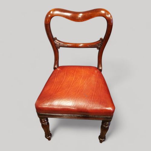fig 4. Set of 8 mahogany George IV dining chairs