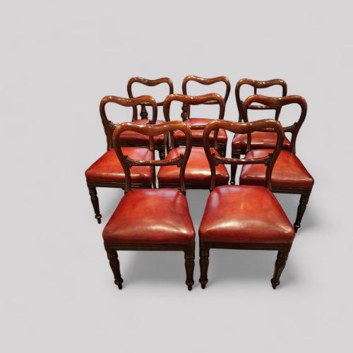 Set of 8 Mahogany George IV Dining Chairs