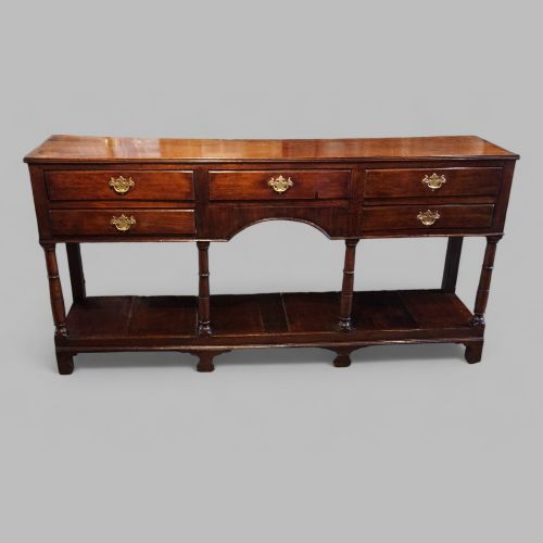 fig 3. 19thc oak pot board dresser