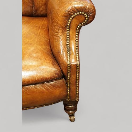 fig 1. Victorian leather club chair