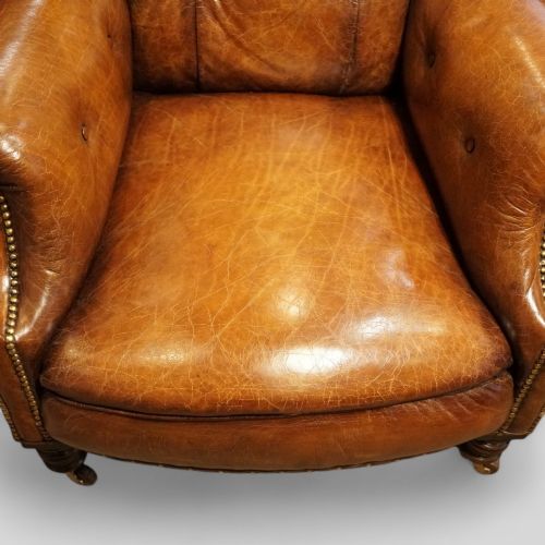 fig 6. Victorian leather club chair