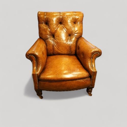 fig 9. Victorian leather club chair