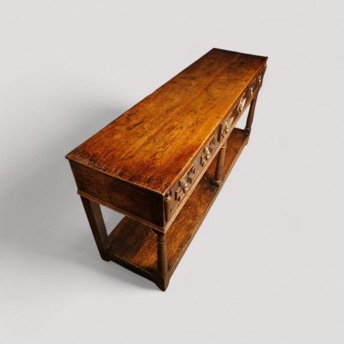 fig 6. 19thc oak pot board dresser base