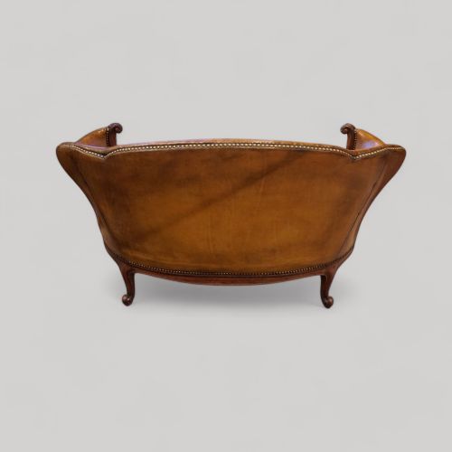 fig 8. Pair of Edwardian leather sofas