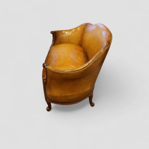 fig 9. Pair of Edwardian leather sofas