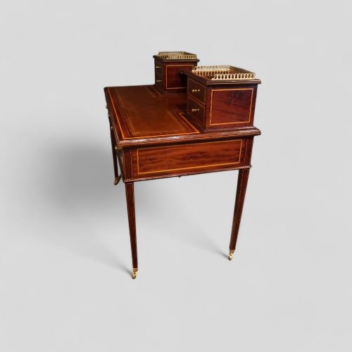 fig 5. Edwardian inlaid mahogany writing table
