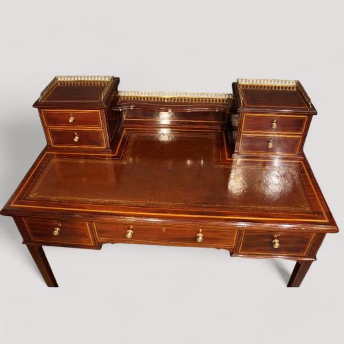 fig 7. Edwardian inlaid mahogany writing table
