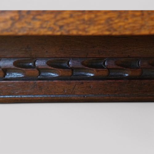 fig 1. Oak refectory draw leaf dining table