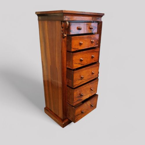fig 4. Victorian rosewood Wellington chest