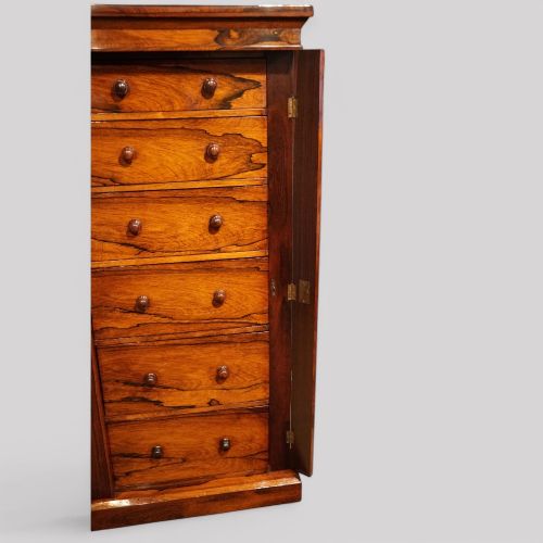 fig 6. Victorian rosewood Wellington chest