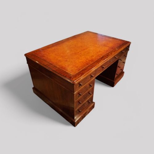 fig 1. Victorian mahogany partners desk