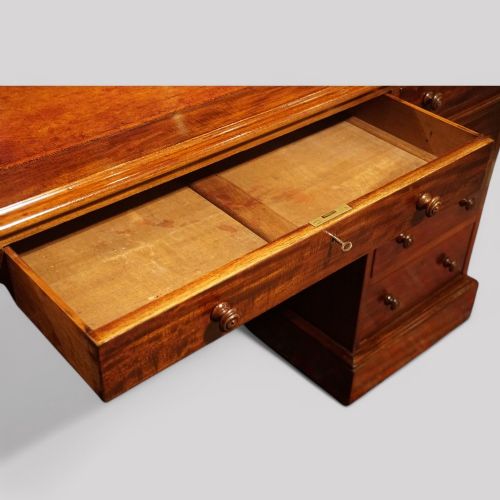 fig 2. Victorian mahogany partners desk